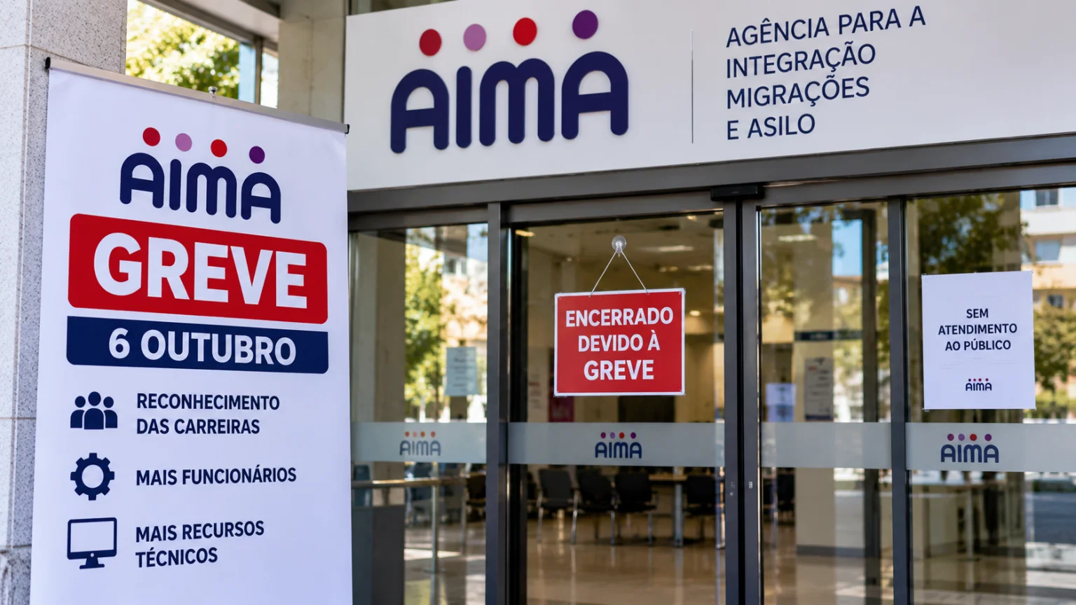 AIMA office closed on 6 October due to a workers’ strike over career recognition, staffing shortages and technical resources.